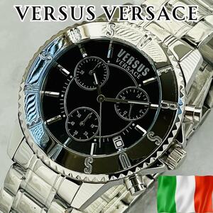 腕時計メンズ新品ヴェルサスVERSUSシルバーVSPGN2219ヴェルサーチ高級ブランドVERSACEアナログ並行輸入ブラック日本未発売