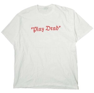 SUPREME シュプリーム 22AW アメリカ製 Play Dead Tee プレイデッドTシャツ XL WHITE 半袖 MADE IN USA トップス s18488