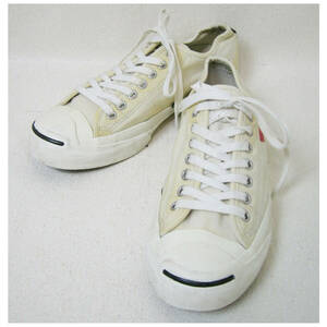 ■JACK PURCELL × COMME des GARCONS【ジャックパーセル × コムデギャルソン】コラボ オフホワイト キャンバス地 スニーカー 26■