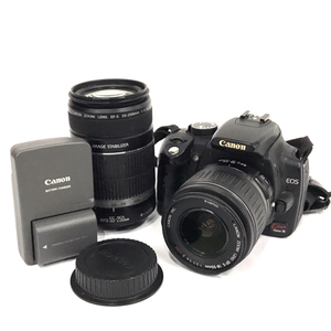 1円 Canon EOS Kiss Digital N EF-S 55-250mm 1:4-5.6 含む デジタル一眼レフカメラ レンズ L141538