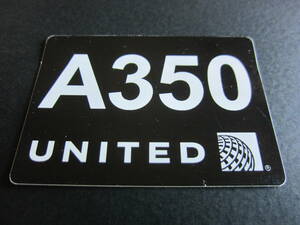 ユナイテッド航空■A350■UNITED AIRLINES■エアバス■ステッカー