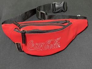 Coca-Cola コカ・コーラ ヒップバック / ウエストポーチ 3つポケット 展示未使用品 訳あり