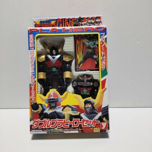 未使用　ユタカ　1998　星獣戦隊 ギンガマン　ダブルプラヒーローセット　箱付