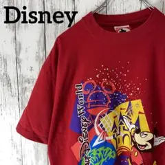 Disney USA古着 ミッキーマウスディズニーワールドTシャツ L メンズ