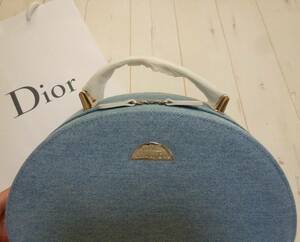 ディオール　Dior ◆ジュエリーボックス◆オリジナル 限定 レア 非売品　トラベル 旅行のセカンドバッグ ※デニム調　スカイブルー