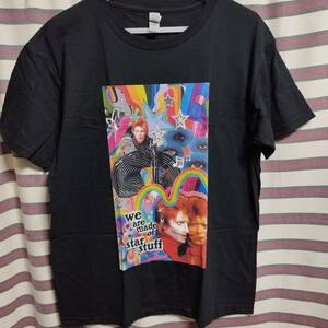 David Bowie (デヴィッドボウイ デビッド) BIGプリント　バンドTee　アートTシャツ　黒Lサイズ　送料無料☆彡新品◆