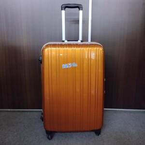 SK4254 スーツケース キャリーケース EMINENT エミネント 鍵付き TSA002 TSAロック 旅行 ビジネス 鞄 オレンジ 大 大容量 中古品 現状品
