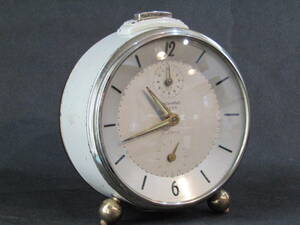 目覚まし時計 ユンハンス 三段階ベル機能 トライボックス サイレント からくり置き時計 ゼンマイ手巻き時計 注油済 即日使用可 // 精工舎