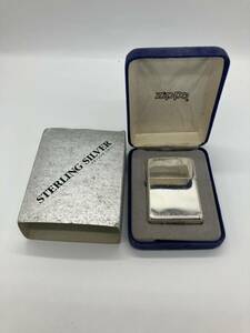 【ITBYJKSUY9C0】ZIPPO ライター スターリングシルバー STERLING SILVER 2001年製 ME2494