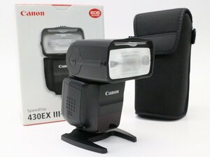 ●○【美品・元箱付】Canon SPEEDLITE 430EX III-RT スピードライト フラッシュ ストロボ キャノン ポーチ付○●020226005m○●