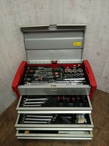 必見!!　KTC　ツールBOX ツールボックス 工具セット ツールセット 京都機械工具　ソケットレンチ　ドライバー　ペンチ　現状品