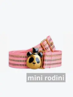 ⚫︎mini rodini⚫︎ パンダのバックルベルト