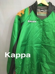 ◎★【新品同様品】カッパ Kappa ウインドジャケット サッカー 長袖 Lサイズ メンズ 男性用 緑 グリーン トップス&