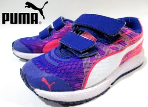 PUMA プーマ スニーカー 女の子 男の子 キッズ 子供靴 FAAS 300 V4 V KIDS PUMA 357910 クレマチスブルー/フローピンク/ホワイト