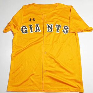 読売ジャイアンツ giants アンダーアーマー underarmour オレンジ オフィシャル official ユニフォーム ベースボールシャツ フリーサイズ