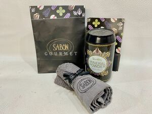 R3K727◆新古品◆ サボン SABON GOURMET ミネラルパウダー クリアドリーム 入浴剤 250g ウォッシュタオル付き 