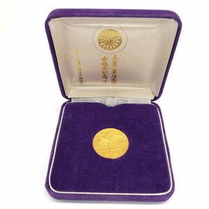 K24　純金メダル　天皇皇后両陛下　金婚式記念　1000刻印　総重量26.1g　ケース付き【CDAX7058】