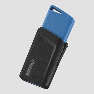 送料無料★BUFFALO USB3.1(Gen1)プッシュスライドUSBメモリ 64GB RUF3-SP64G-BL (ブルー)