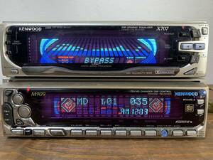 希少 動作確認済　Kenwood　ケンウッド　M909 X707 グライコ　DSP　カセット　MD スペアナ