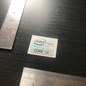 Intel inside CORE i3パソコンエンブレムシール銀色@2039