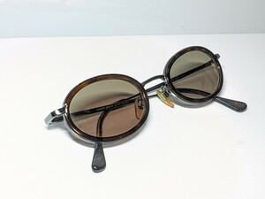 Vintage Giorgio Armani ジョルジオ・アルマーニ 258-S 1082 Tortoise Gunmetal Oval Sunglasses Frames サングラス