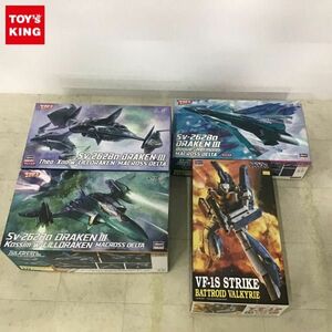 1円〜 ハセガワ 1/72 ドラケンIII カシム機 w/リル・ドラケン マクロスデルタ、VF-1S ストライクバトロイドバルキリー 等