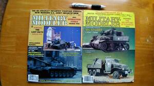 送料無料！ 米国のミリタリープラモデル英字誌「MILITARY MODELER 2冊セット」1986年発行　各74ページ　ミリタリーディオラマ多数掲載!