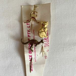 オーストラリア 豪州 土産 ラペルピン カンガルー コアラ ワラビー Lapel pin, Australian souvenir
