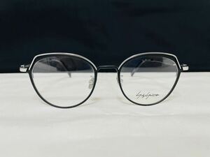 Yohji Yamamoto ヨウジ ヤマモト 眼鏡フレーム 19-0051-2 伊達眼鏡 未使用 美品 人気 ブラック シルバー メタルフレーム