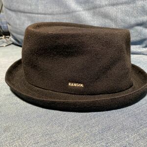 KANGOL Bamboo Mowbray カンゴール ポークパイハット 帽子 黒 ブラック サイズL