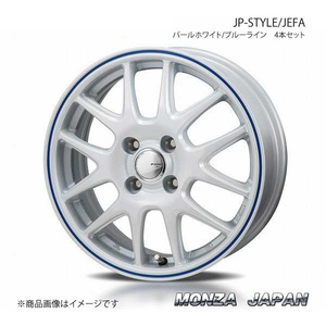 MONZA JAPAN JP-STYLE/JEFA ホイール 4本 ピクシスエポック LA300【14×4.5J 4-100 INSET45 パールホワイト/ブルーライン】