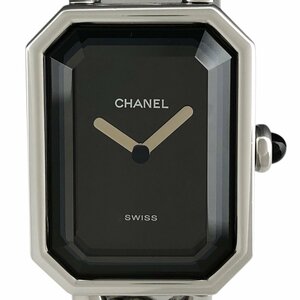 シャネル CHANEL プルミエール Mサイズ H0452 腕時計 SS クォーツ ブラック レディース 【中古】