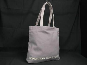 1円 ■美品■ LOUIS VUITTON ルイヴィトン ルイヴィトン フォンダシオン パリ 美術館限定 キャンバス トートバッグ グレー系 FA6131