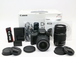 ●○【総シャッター数3200回以下・元箱付】Canon EOS Kiss X7 ダブルズームキット デジタル一眼レフカメラ キャノン○●025300001m○●