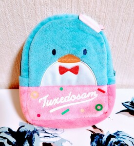 即決 非売品 サンリオ 可愛い ペンギン タキシードサム リュック ぬいぐるみ ポーチ 煙草入れ シガレットケース タバコケース 小物入れ