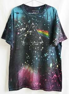 即決【ヴィンテージ/オフィシャル】Pink Floyd / The Dark Side of the Moon タイダイ Tシャツ/M/ブラック/コズミック/狂気/宇宙/p-237-1d