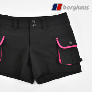 送料300円│Berghaus バーグハウス ★ アドベンチャー ホット パンツ ショートパンツ 黒×ピンク レディース 8 S