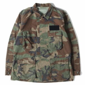 80s ウッドランドカモ BDU シャツ ジャケット 80年代 米軍実物 迷彩 カモフラ ミリタリー ヴィンテージ アウター ブルゾン アメカジ 古着