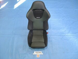 CL7 アコードユーロR 純正 RECARO レカロ 運転席 ドライバーシート 22360【個人宅送料別途加算・Lサイズ】