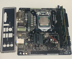 【中古】ASRock B360M-ITX i3-8100 4GB パネル有 / LGA1151 Mini-ITX