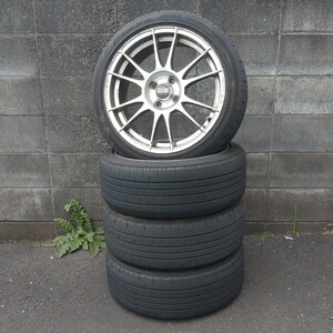 OZレーシング ウルトラレッジェーラ 17×7J +44 PCD100 4H ハブ径68mm & ブリヂストン BRIDGESTONE Playz PX2 205/45R17 2021年製 