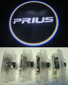 ☆　LED ロゴライト トヨタ PULUS プリウス カーテシ ウェルカムライト レーザーロゴライト 配線不要 ４個セット