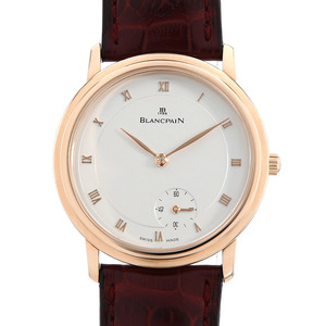 ブランパン ヴィルレ ウルトラスリム 0072-3318-55 中古 メンズ 腕時計
