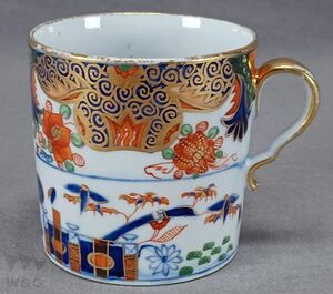 スポードジャパン パターン967 伊万里風手描きコーヒー缶1800-1810年頃