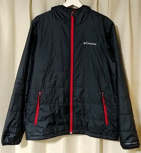 Columbia コロンビア サドル シュート フーディー ジャケット Saddle Chutes Hooded JKT Mサイズ 黒 ナイロン 中綿 OMNI-HEAT オムニヒート