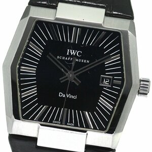 ベルト訳あり IWC IWC SCHAFFHAUSEN IW546101 ダヴィンチ デイト 自動巻き メンズ _801253