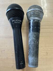 ※ジャンク品 AUDIX OM-3xb/SHURE SM58 マイク2本セット