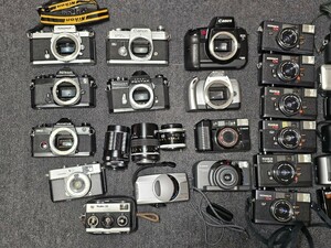 ジャンクカメラ 48台レンズ3本 RolleiやCONTAXあり