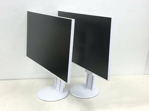 美品EIZO 23.8 型 液晶モニター FlexScan EV2451 （使用時間:4382H 6666H ） 輝度良い 2019年製　 2台まとめ　（管：2E-M）　