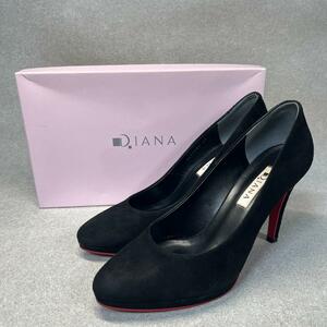 ダイアナ 24cm相当 heel pumps ブラック 